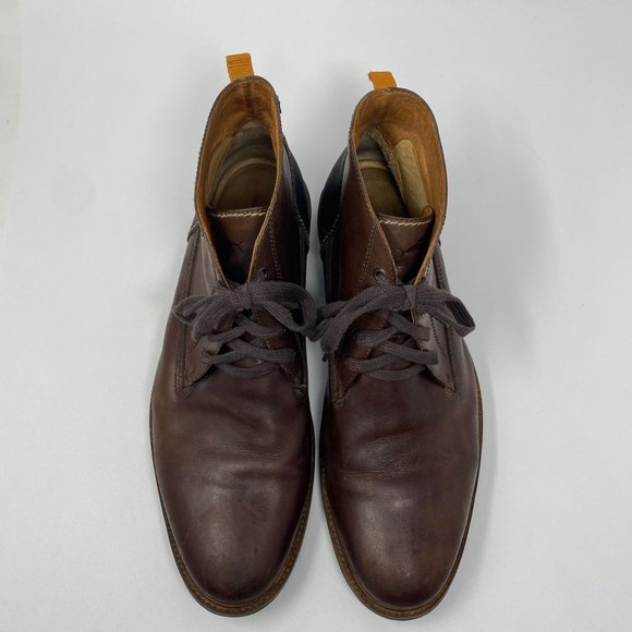 Tommy Bahama Mens Brown Leather Chukka Boots Size 13 M TFM00142-2473, Made in Br main image 5